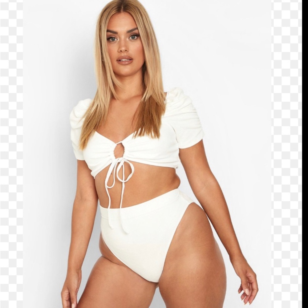 White plus bikini
